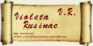 Violeta Rusinac vizit kartica